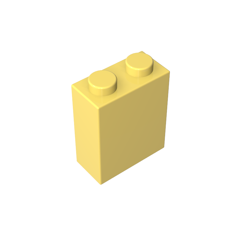 3245c | Brick 1 x 2 x 2 without Inside Axle Holder or Stud Holder