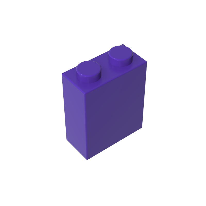 3245c | Brick 1 x 2 x 2 without Inside Axle Holder or Stud Holder