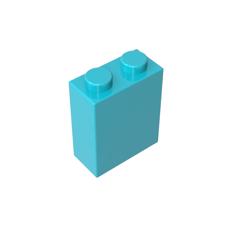 3245c | Brick 1 x 2 x 2 without Inside Axle Holder or Stud Holder