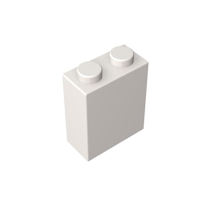3245c | Brick 1 x 2 x 2 without Inside Axle Holder or Stud Holder