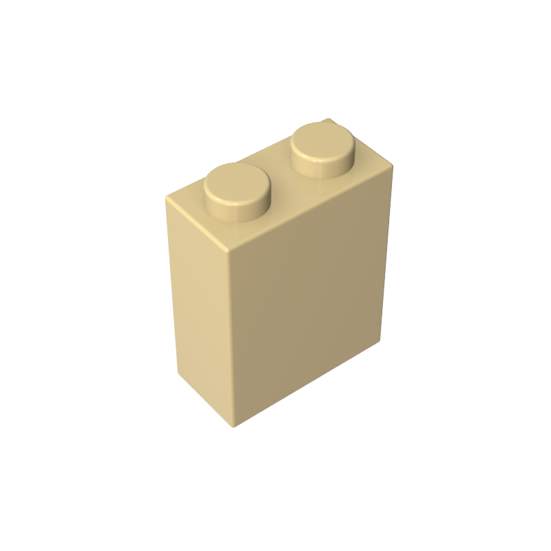 3245c | Brick 1 x 2 x 2 without Inside Axle Holder or Stud Holder