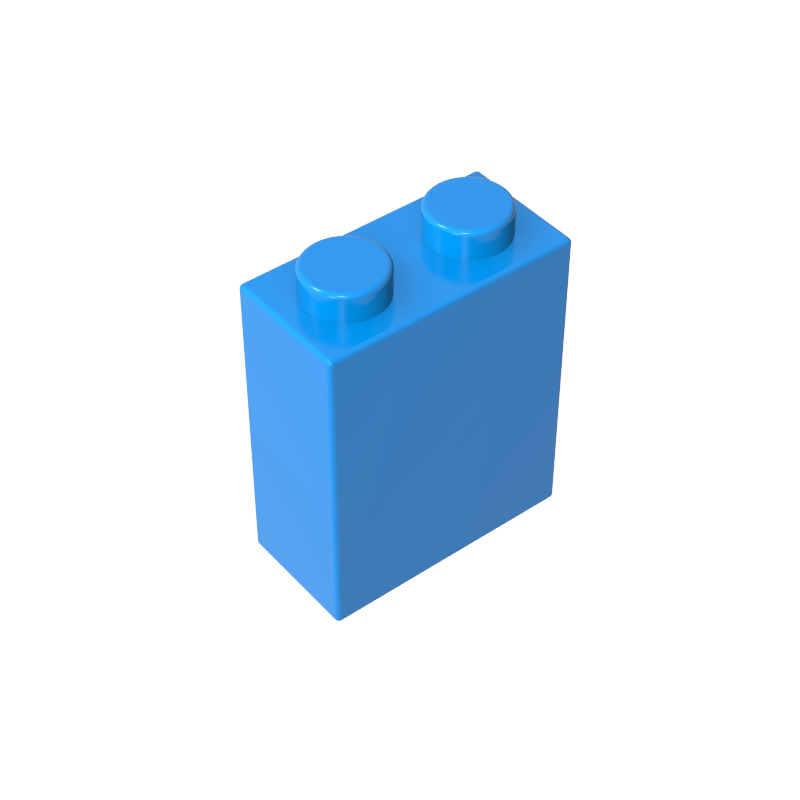 3245c | Brick 1 x 2 x 2 without Inside Axle Holder or Stud Holder