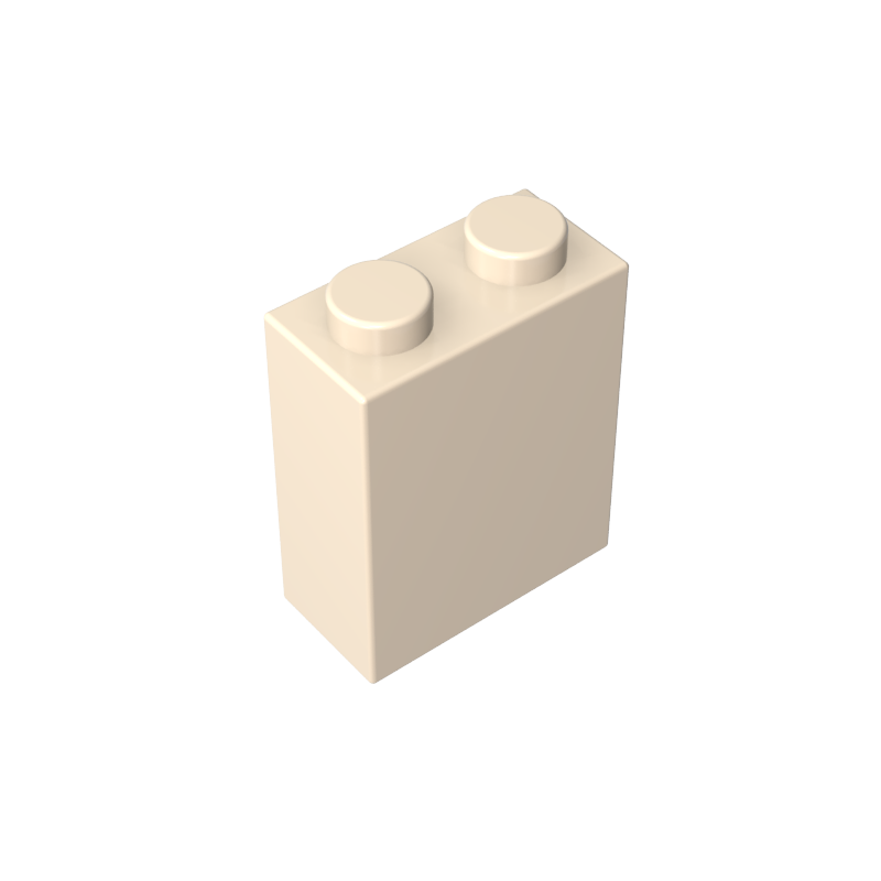 3245c | Brick 1 x 2 x 2 without Inside Axle Holder or Stud Holder