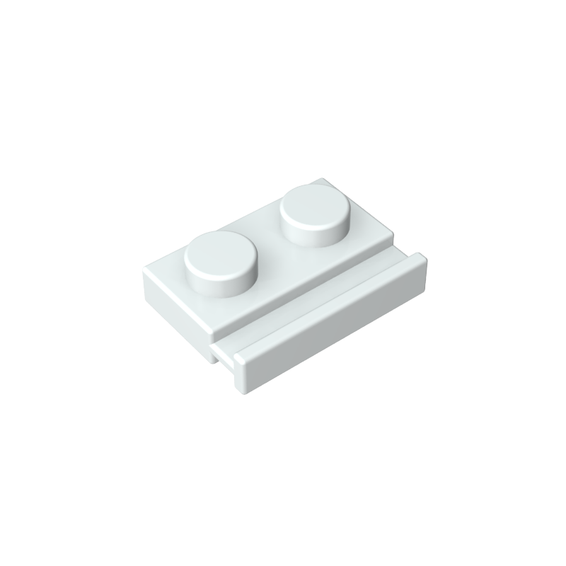 32028 | Plate, Modified 1 x 2 with Door Rail