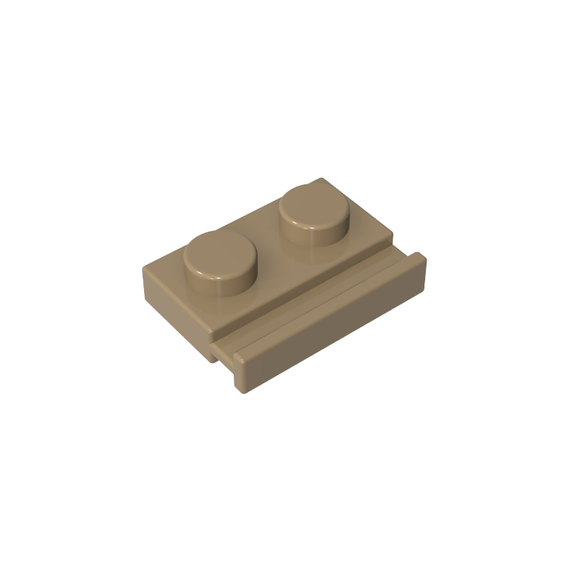 32028 | Plate, Modified 1 x 2 with Door Rail