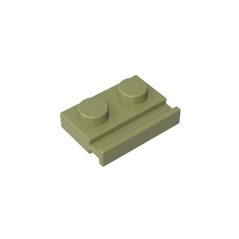 32028 | Plate, Modified 1 x 2 with Door Rail