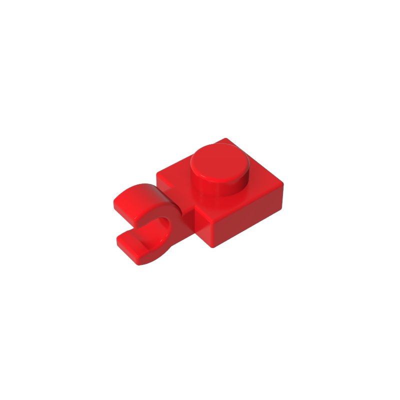 61252 | Plate, Modified 1 x 1 with U Clip (Horizontal Grip)
