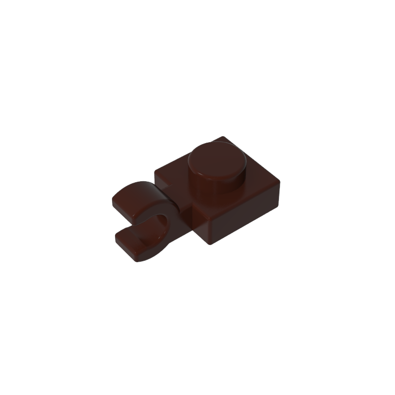 61252 | Plate, Modified 1 x 1 with U Clip (Horizontal Grip)