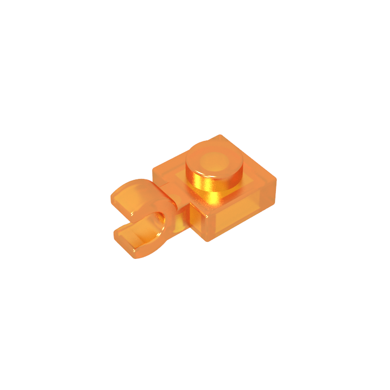 61252 | Plate, Modified 1 x 1 with U Clip (Horizontal Grip)
