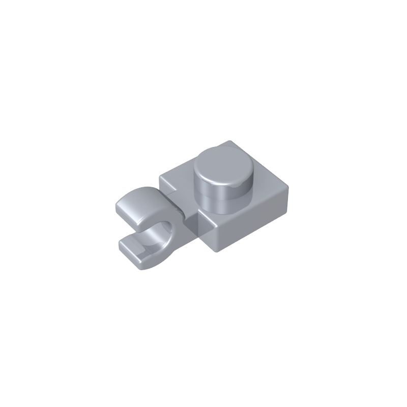 61252 | Plate, Modified 1 x 1 with U Clip (Horizontal Grip)