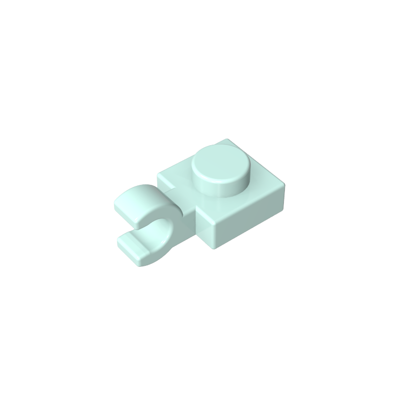 61252 | Plate, Modified 1 x 1 with U Clip (Horizontal Grip)