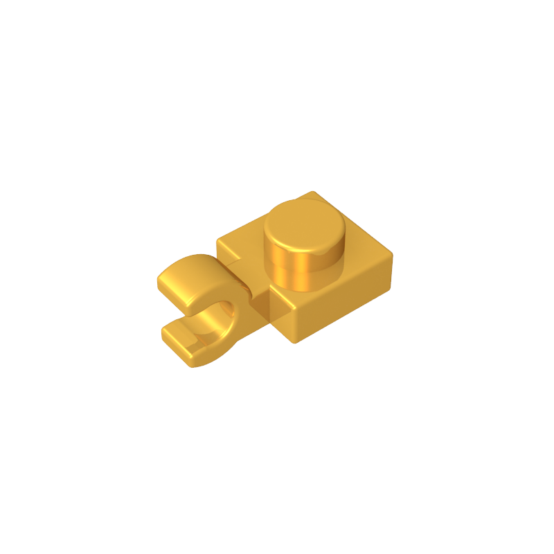 61252 | Plate, Modified 1 x 1 with U Clip (Horizontal Grip)
