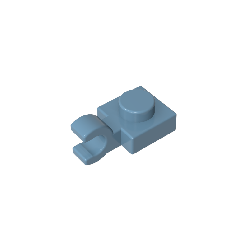 61252 | Plate, Modified 1 x 1 with U Clip (Horizontal Grip)