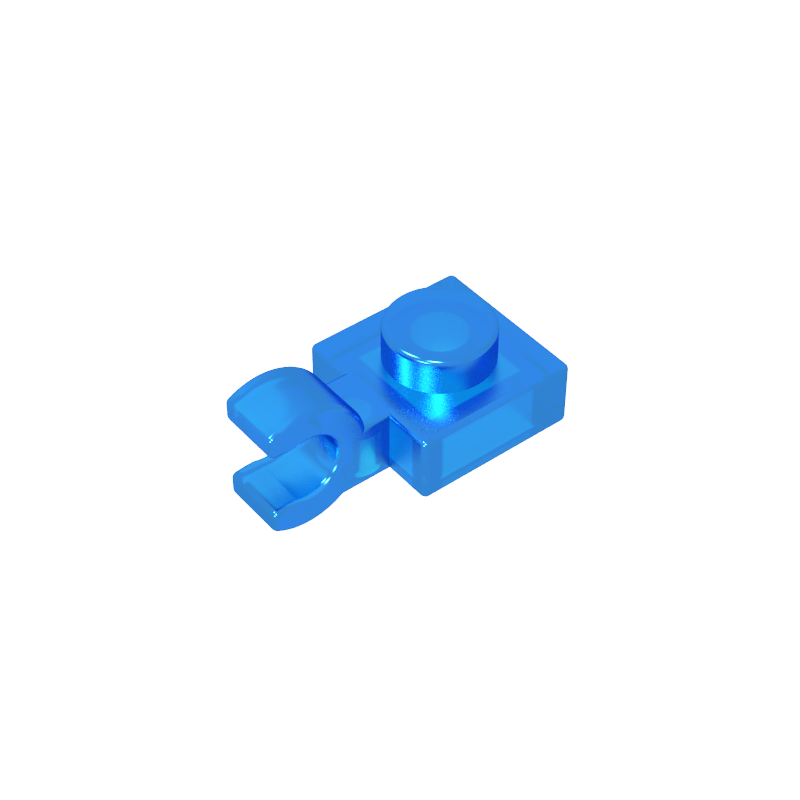 61252 | Plate, Modified 1 x 1 with U Clip (Horizontal Grip)