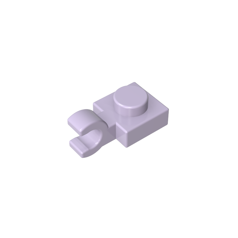 61252 | Plate, Modified 1 x 1 with U Clip (Horizontal Grip)