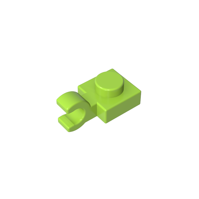 61252 | Plate, Modified 1 x 1 with U Clip (Horizontal Grip)