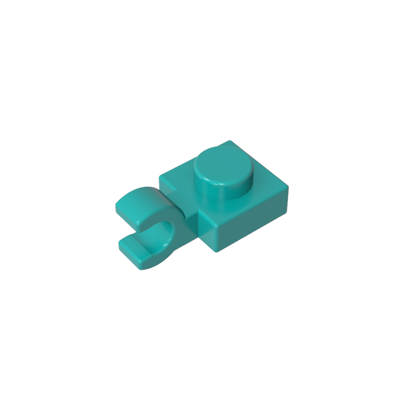 61252 | Plate, Modified 1 x 1 with U Clip (Horizontal Grip)