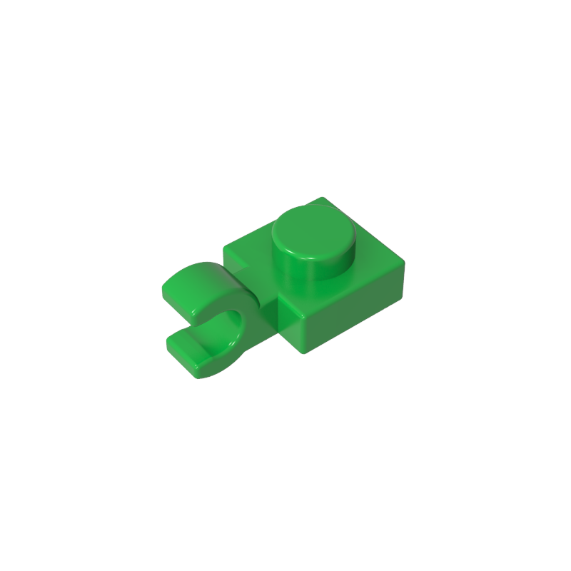 61252 | Plate, Modified 1 x 1 with U Clip (Horizontal Grip)