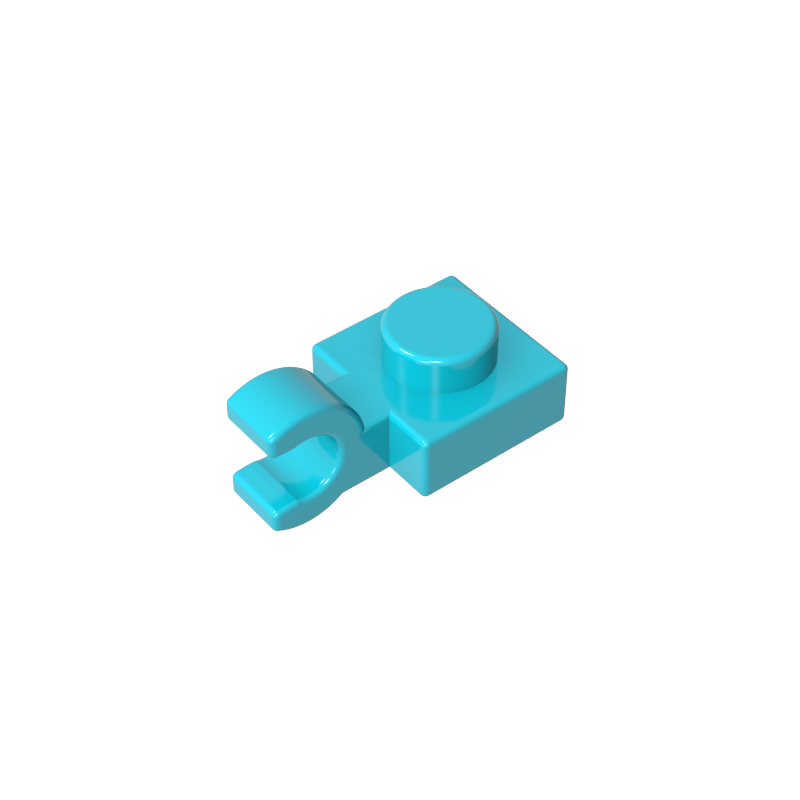 61252 | Plate, Modified 1 x 1 with U Clip (Horizontal Grip)