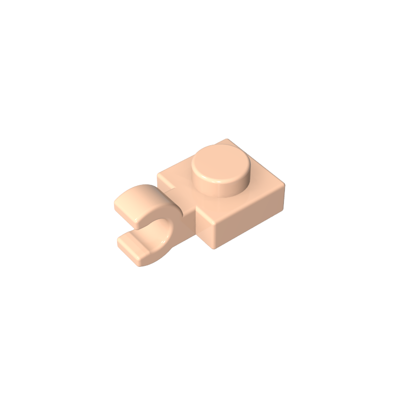 61252 | Plate, Modified 1 x 1 with U Clip (Horizontal Grip)