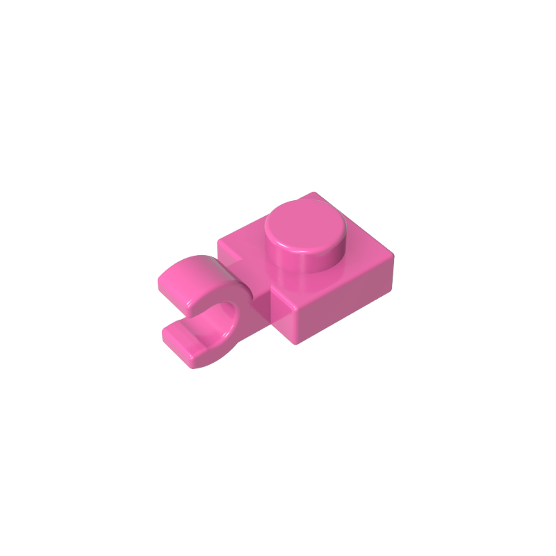 61252 | Plate, Modified 1 x 1 with U Clip (Horizontal Grip)
