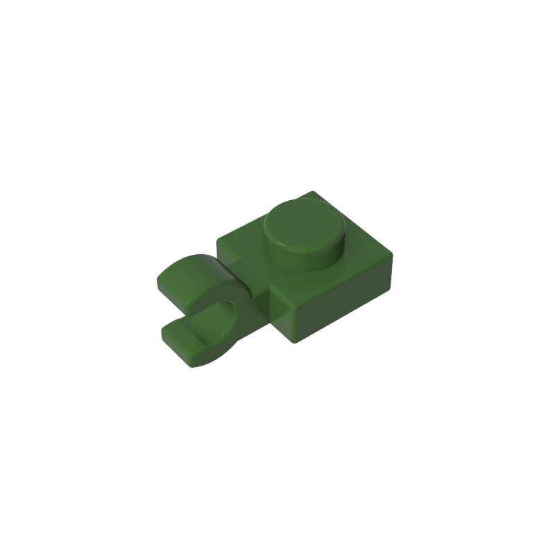 61252 | Plate, Modified 1 x 1 with U Clip (Horizontal Grip)