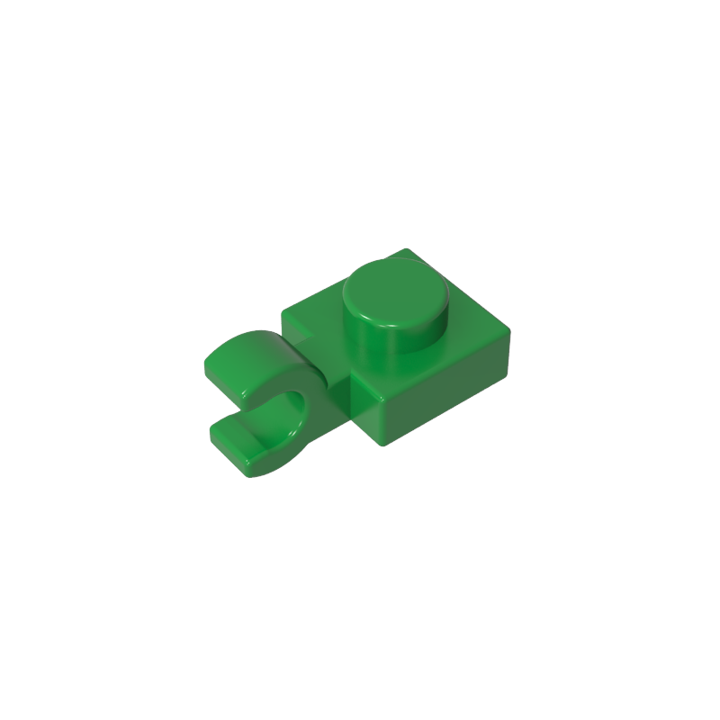 61252 | Plate, Modified 1 x 1 with U Clip (Horizontal Grip)