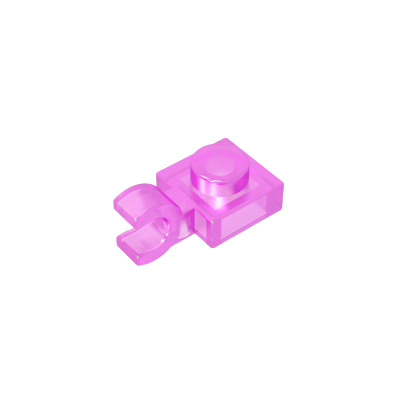 61252 | Plate, Modified 1 x 1 with U Clip (Horizontal Grip)