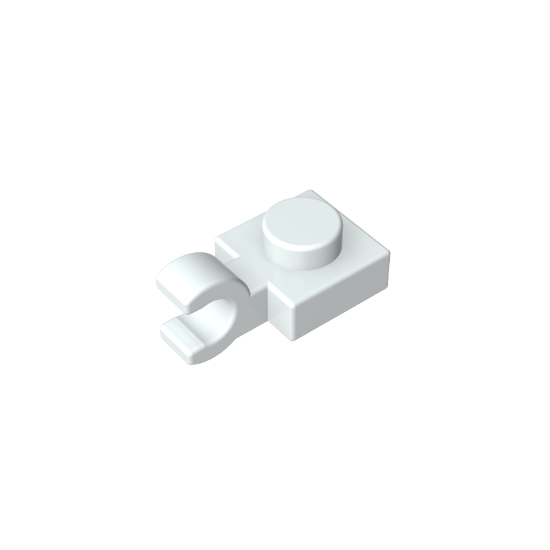 61252 | Plate, Modified 1 x 1 with U Clip (Horizontal Grip)