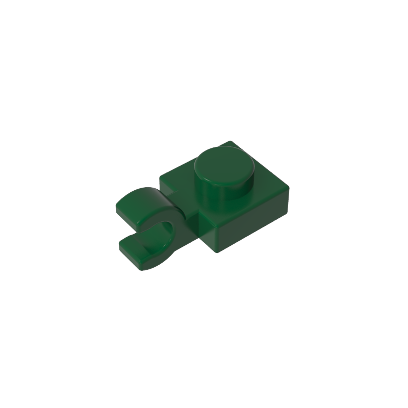 61252 | Plate, Modified 1 x 1 with U Clip (Horizontal Grip)