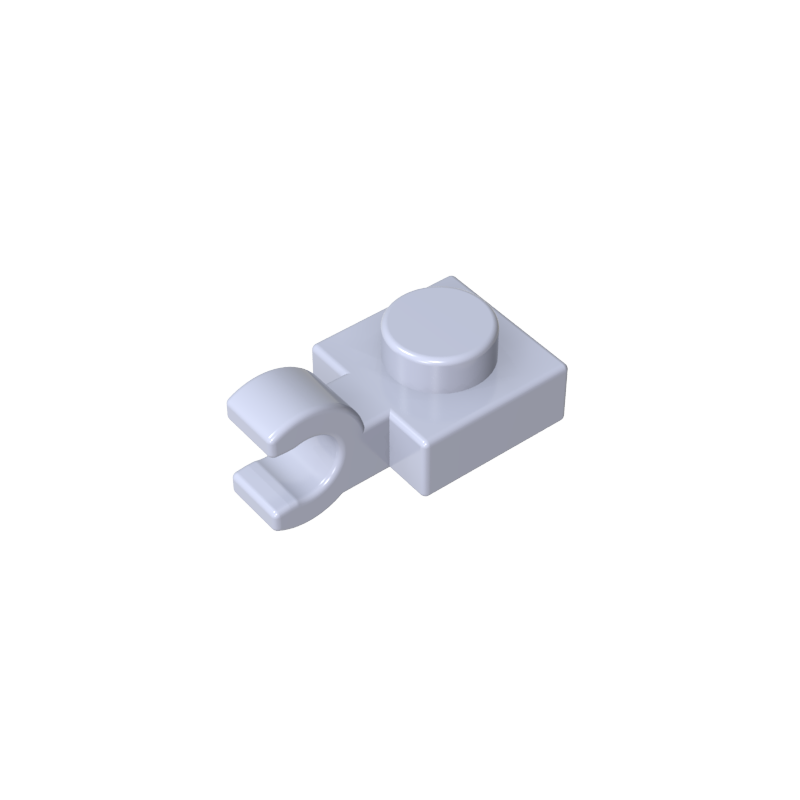 61252 | Plate, Modified 1 x 1 with U Clip (Horizontal Grip)