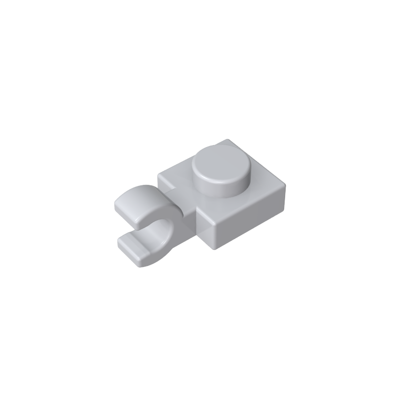 61252 | Plate, Modified 1 x 1 with U Clip (Horizontal Grip)