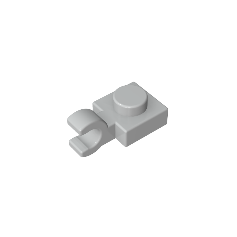 61252 | Plate, Modified 1 x 1 with U Clip (Horizontal Grip)