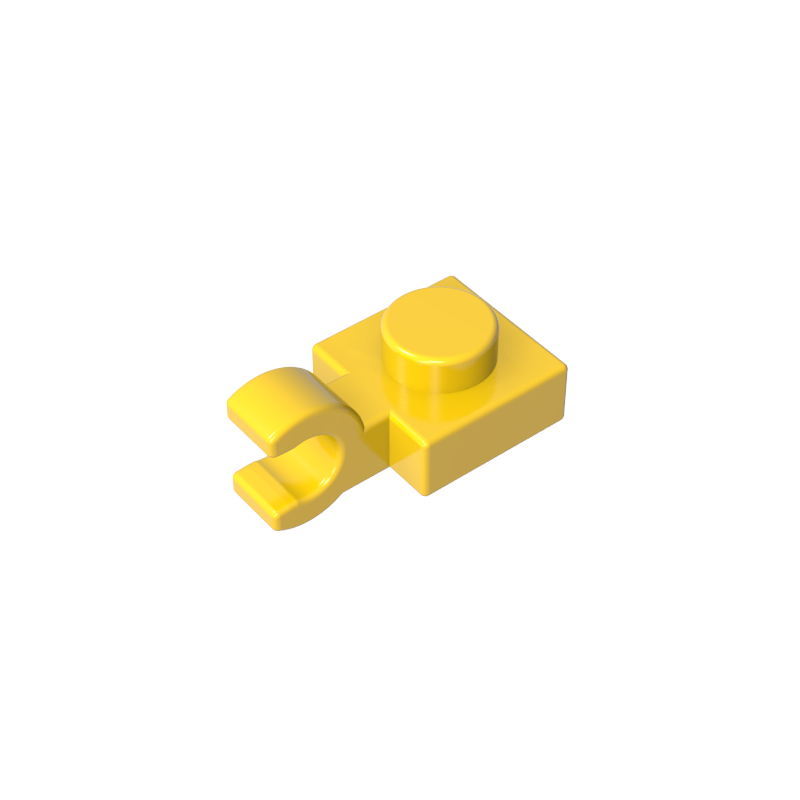 61252 | Plate, Modified 1 x 1 with U Clip (Horizontal Grip)