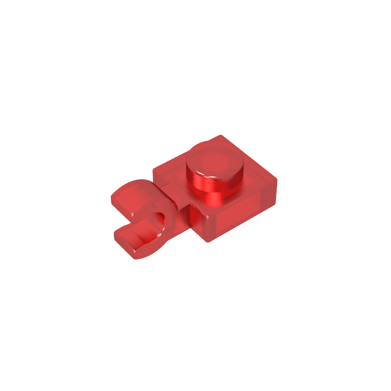 61252 | Plate, Modified 1 x 1 with U Clip (Horizontal Grip)
