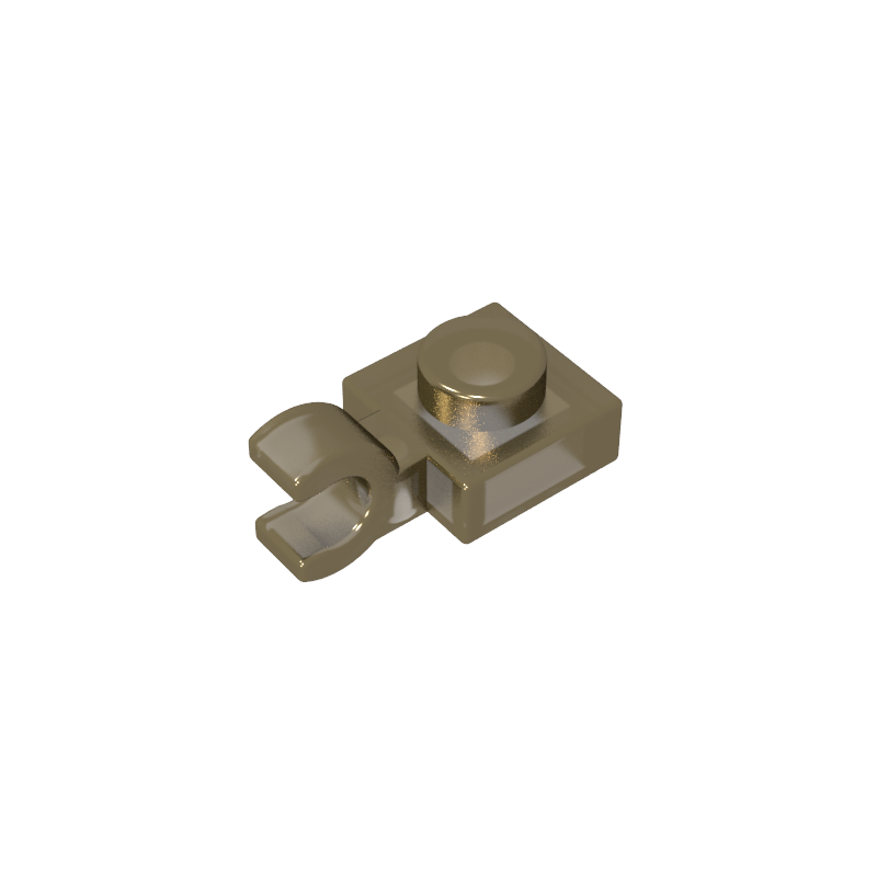 61252 | Plate, Modified 1 x 1 with U Clip (Horizontal Grip)