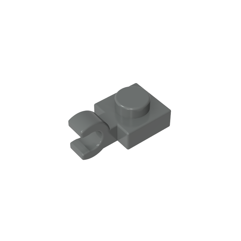 61252 | Plate, Modified 1 x 1 with U Clip (Horizontal Grip)