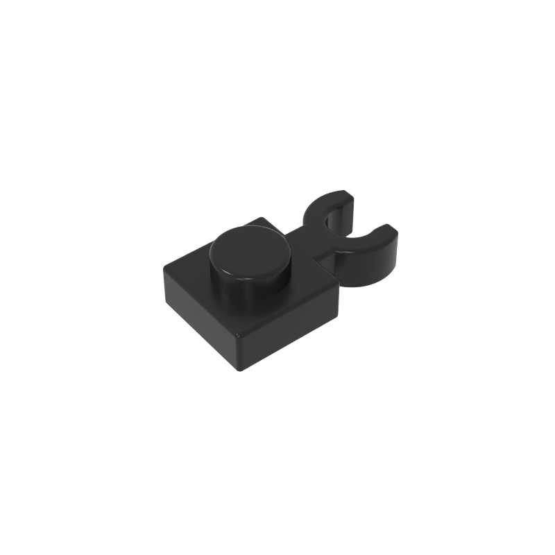 60897 | Plate, Modified 1 x 1 with Open O Clip Thin (Vertical Grip)