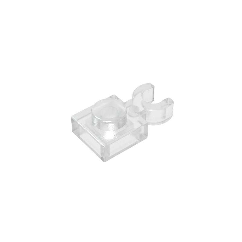 60897 | Plate, Modified 1 x 1 with Open O Clip Thin (Vertical Grip)