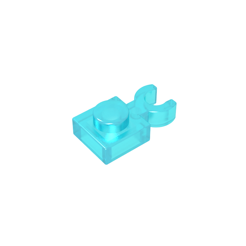 60897 | Plate, Modified 1 x 1 with Open O Clip Thin (Vertical Grip)