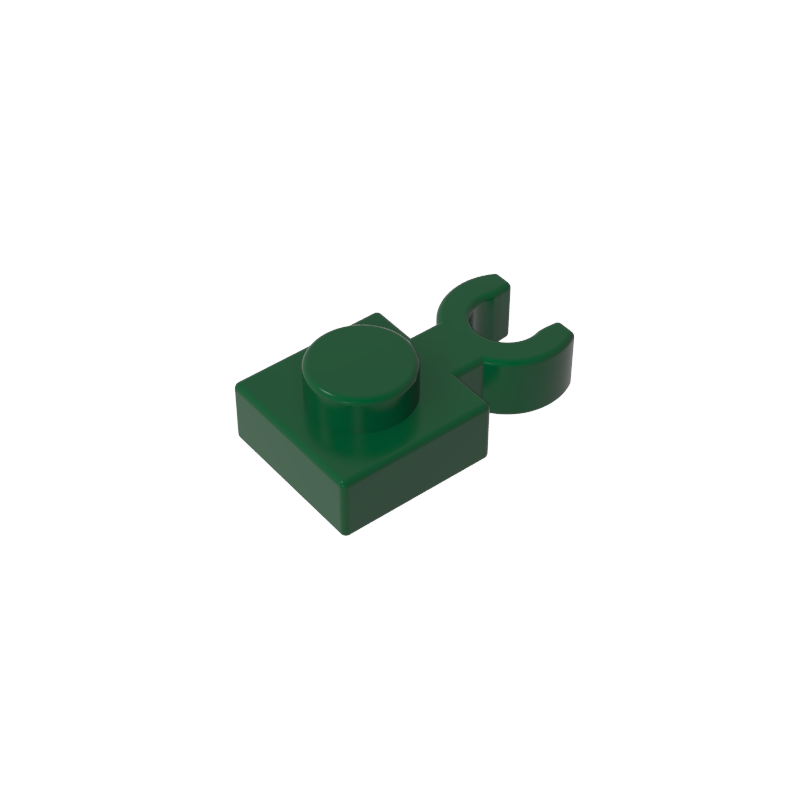 60897 | Plate, Modified 1 x 1 with Open O Clip Thin (Vertical Grip)
