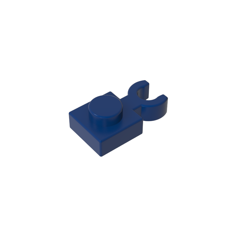 60897 | Plate, Modified 1 x 1 with Open O Clip Thin (Vertical Grip)