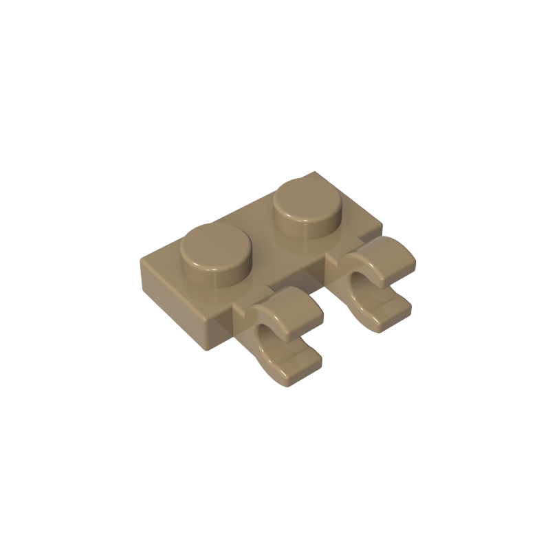 60470a | Plate, Modified 1 x 2 with 2 U Clips (Horizontal Grip)