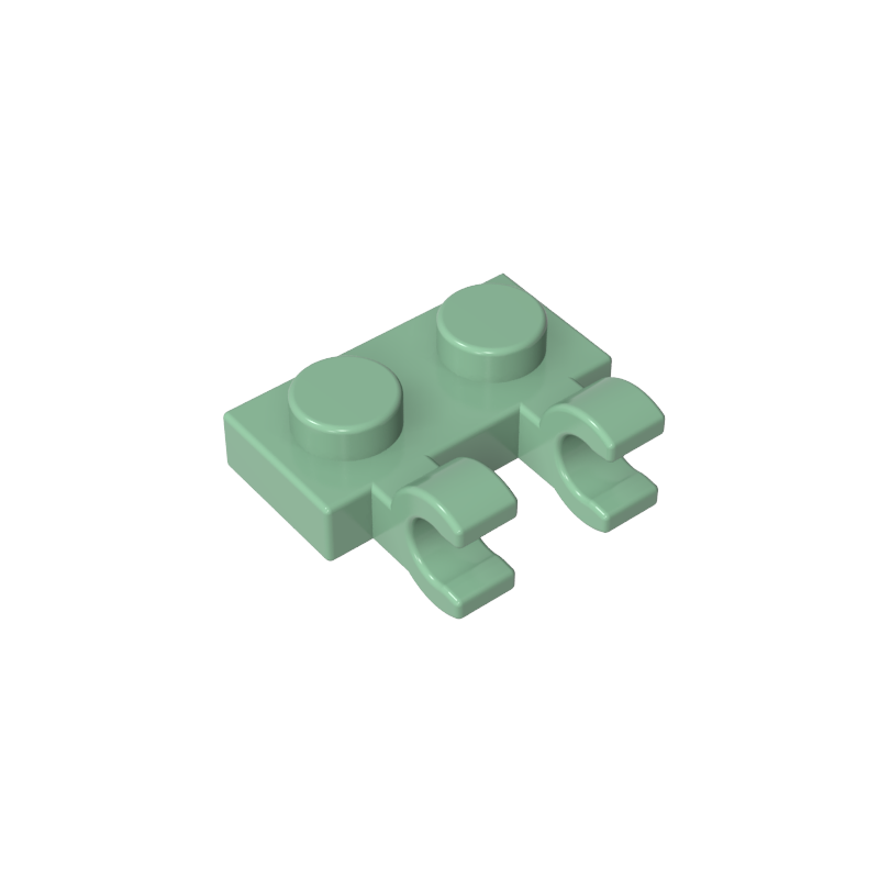 60470a | Plate, Modified 1 x 2 with 2 U Clips (Horizontal Grip)