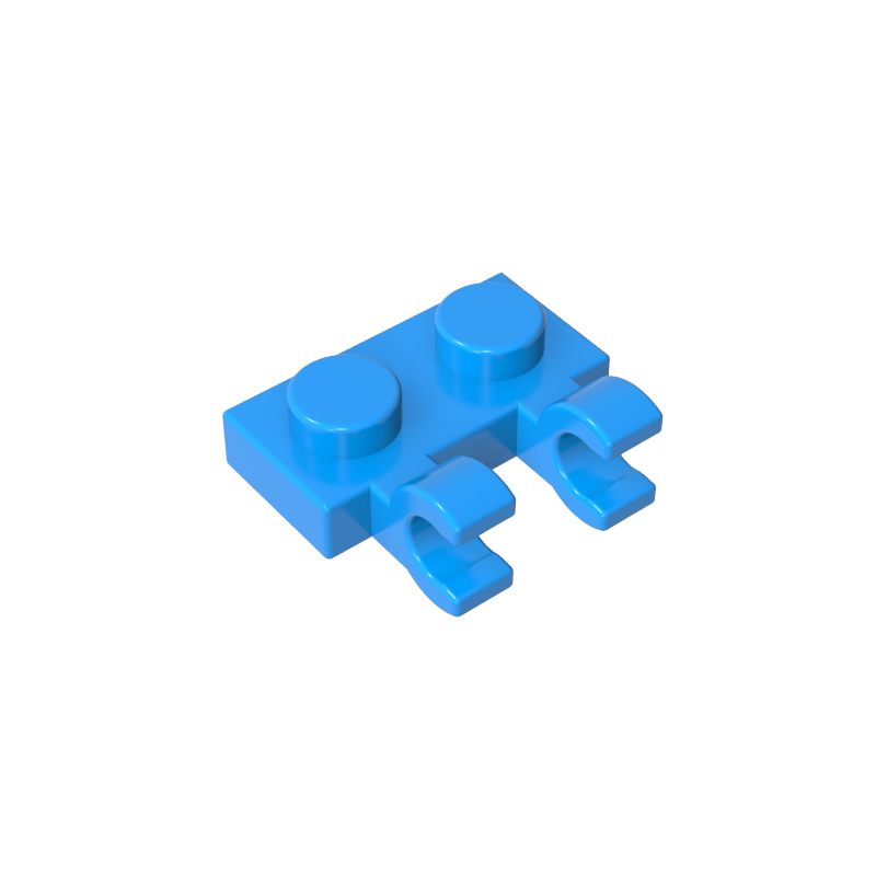 60470a | Plate, Modified 1 x 2 with 2 U Clips (Horizontal Grip)