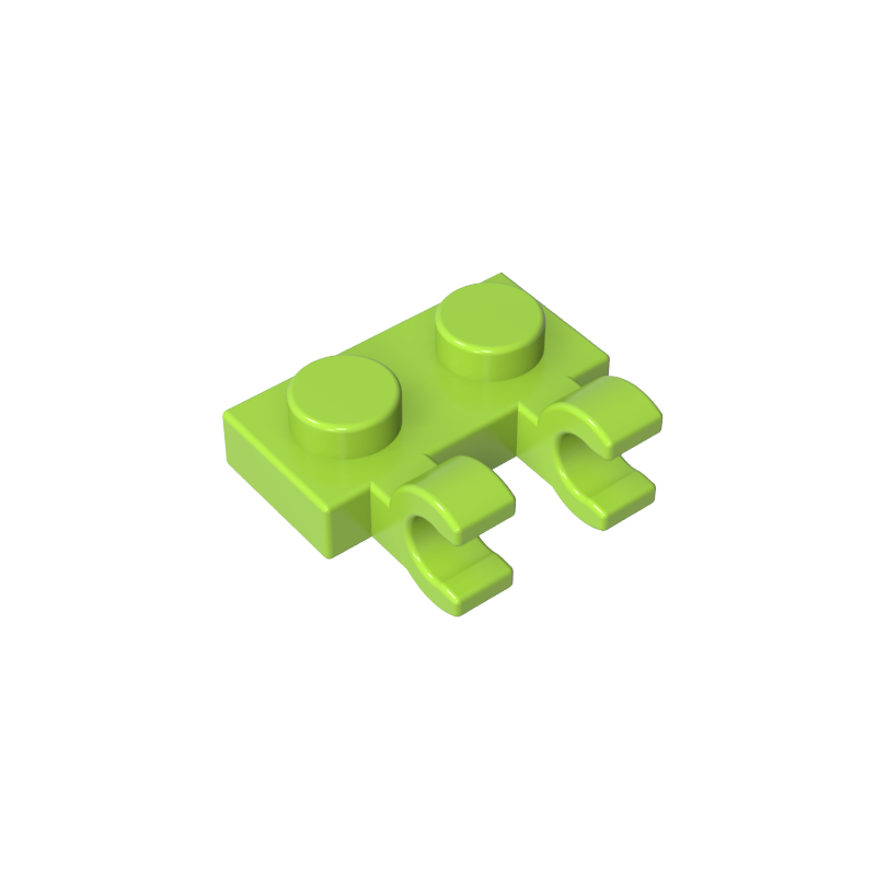60470a | Plate, Modified 1 x 2 with 2 U Clips (Horizontal Grip)
