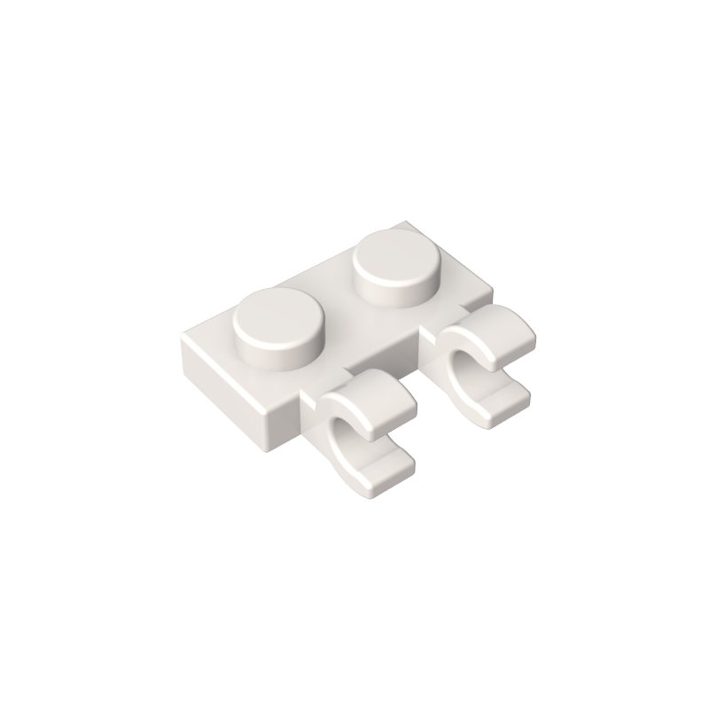 60470a | Plate, Modified 1 x 2 with 2 U Clips (Horizontal Grip)