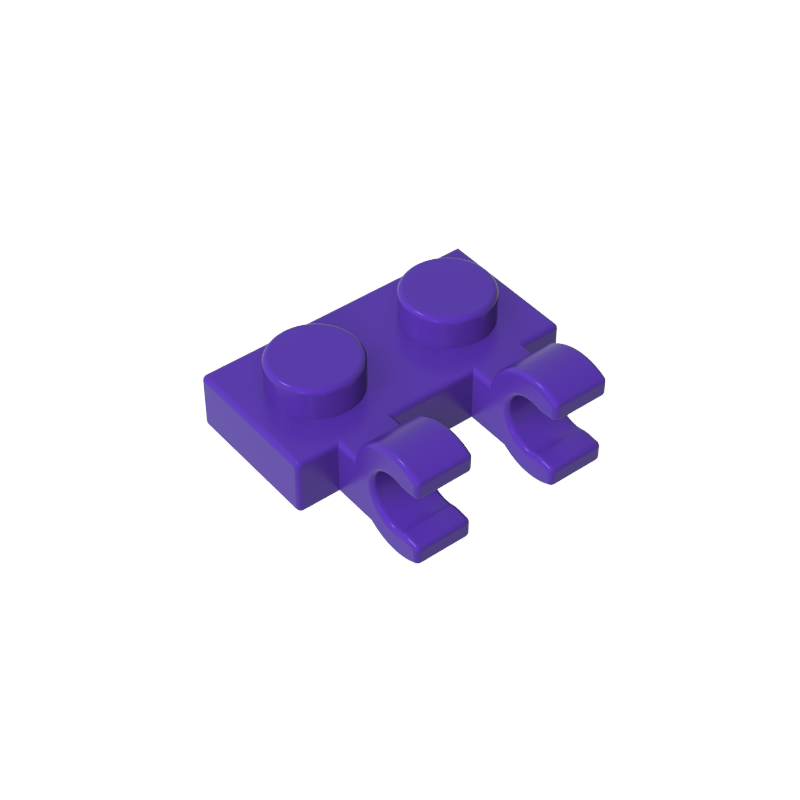 60470a | Plate, Modified 1 x 2 with 2 U Clips (Horizontal Grip)