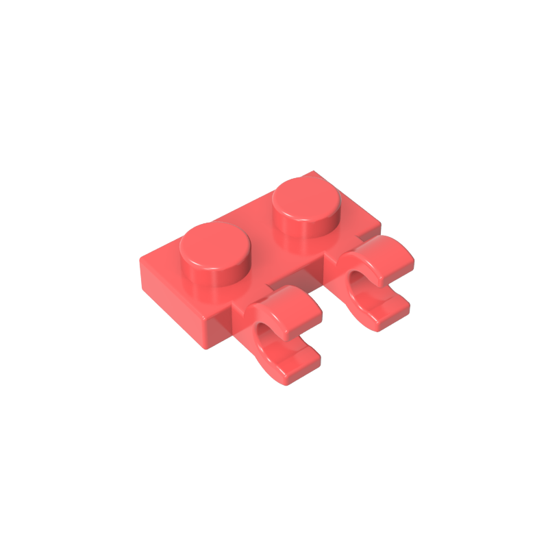 60470a | Plate, Modified 1 x 2 with 2 U Clips (Horizontal Grip)