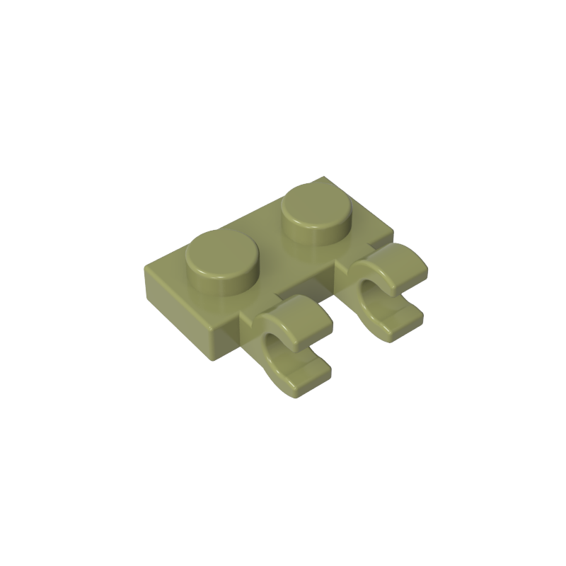 60470a | Plate, Modified 1 x 2 with 2 U Clips (Horizontal Grip)